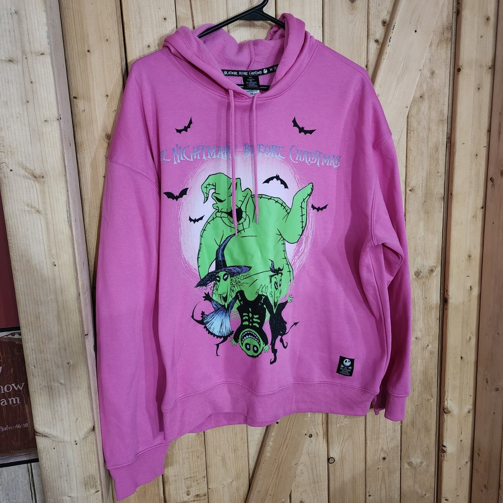 Disney Nightmare Before Christmas Oogie Boogie‎ Pink Hoodie XL 16-18 L
